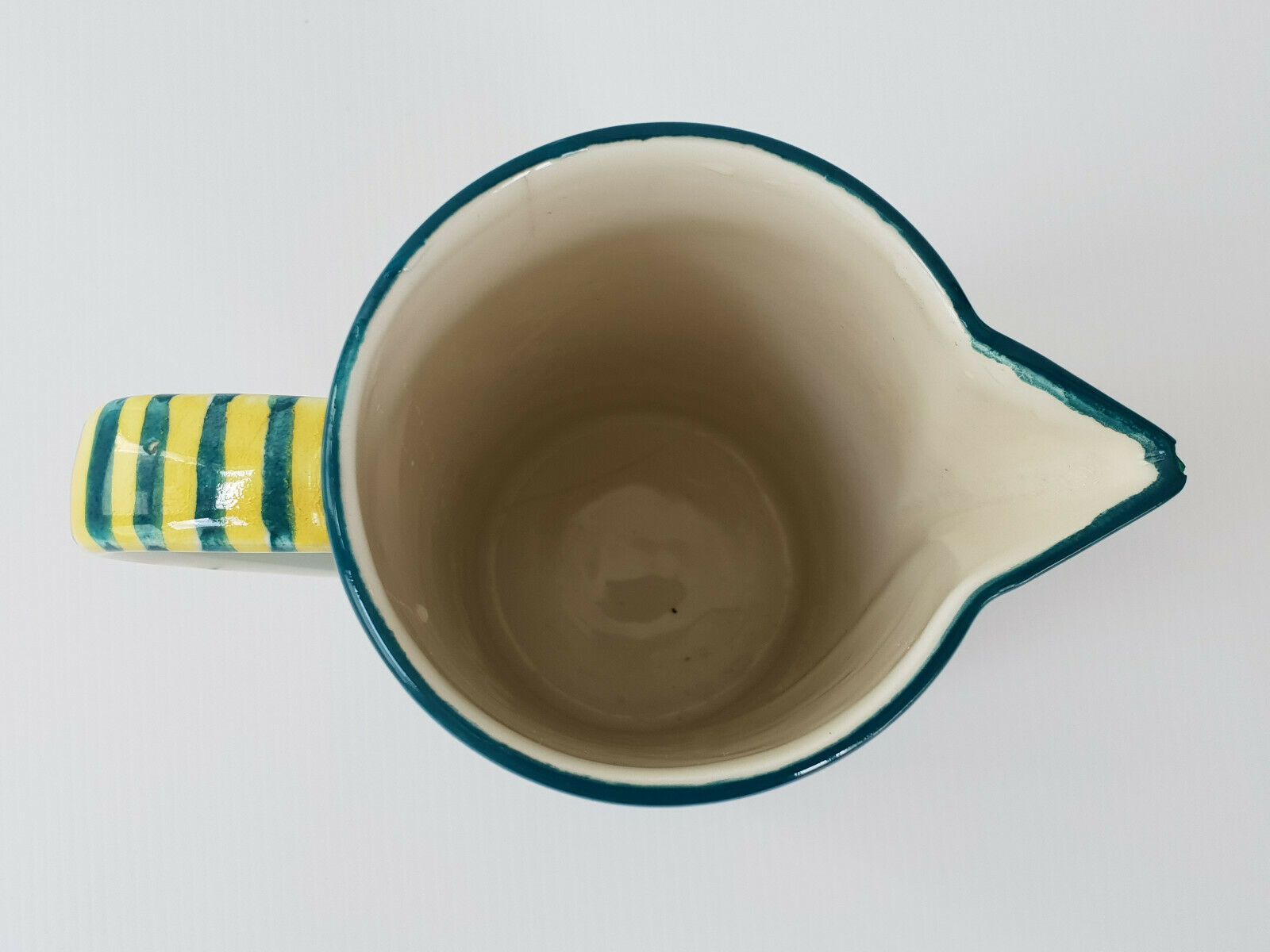 photo furniture Vintage Ceramic Pitcher 1950 By Ernestine Virden Cannon Salerno Italy 50s