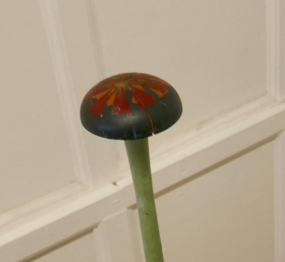 Very Tall 19th Century French Shabby Original Painted Hat Stand, photo for sale