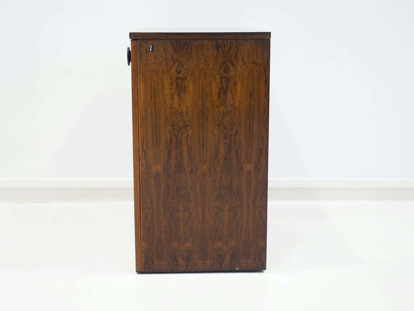 Wooden Free Standing Dry Bar With Flip Up Top photo vinterior