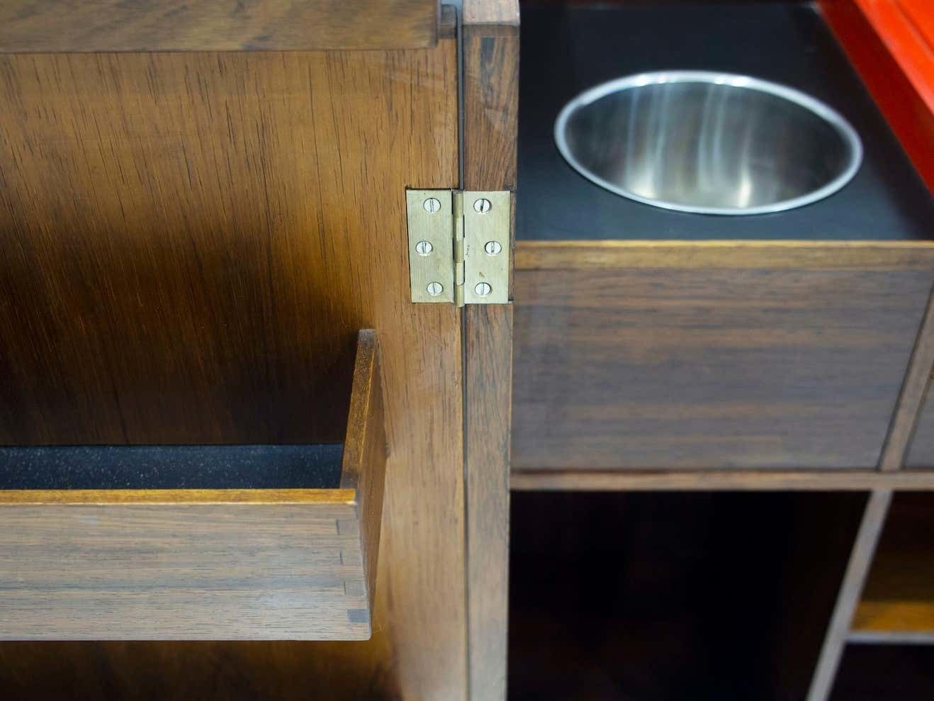 photo for sale Wooden Free Standing Dry Bar With Flip Up Top