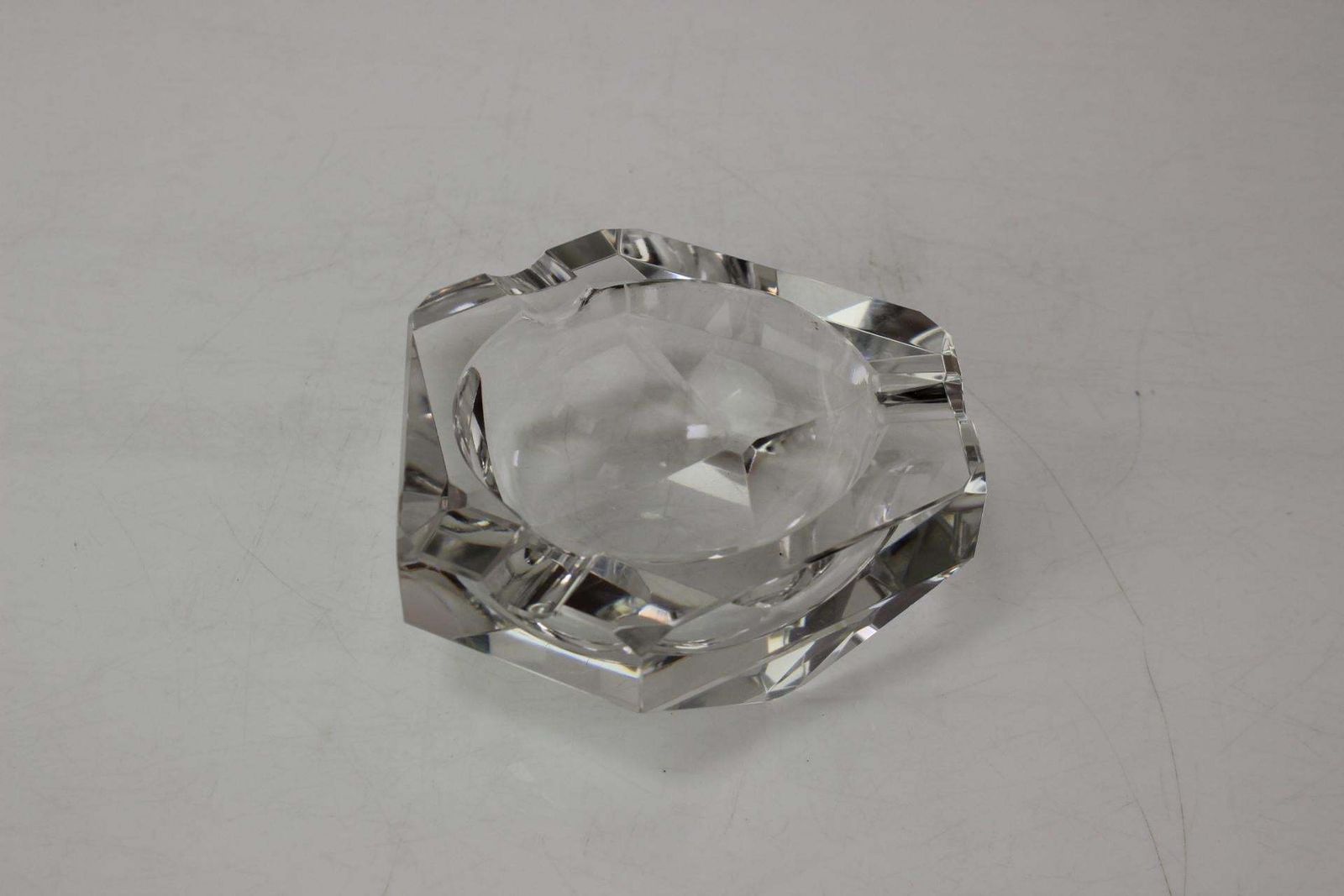 Mid Century Ashtray   Diamond By Bohemia Glass, 1970's photo 348.0