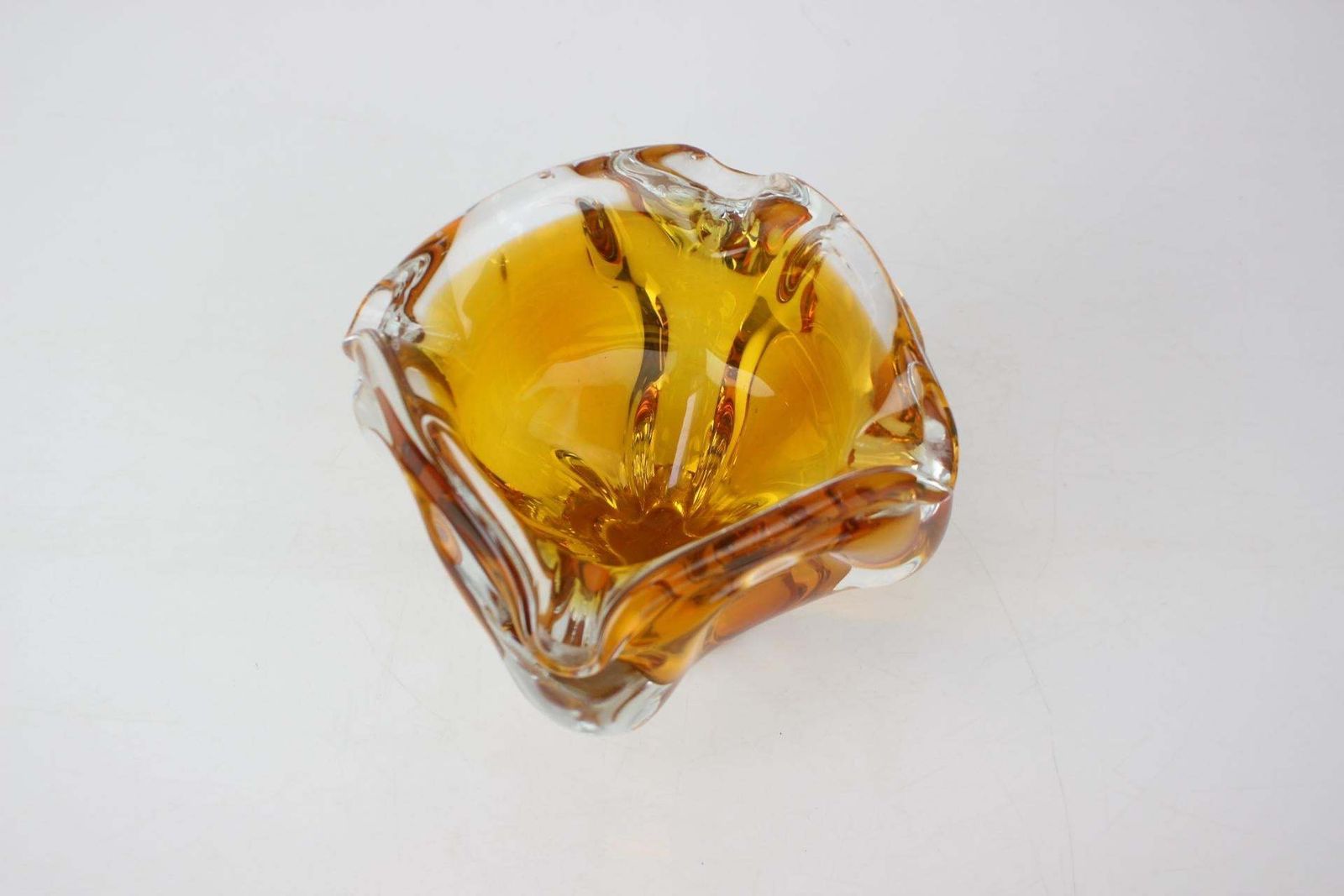 Art Glass Bowl By Josef Hospodka For Chribska Glassworks, 1960s photo Home Decor