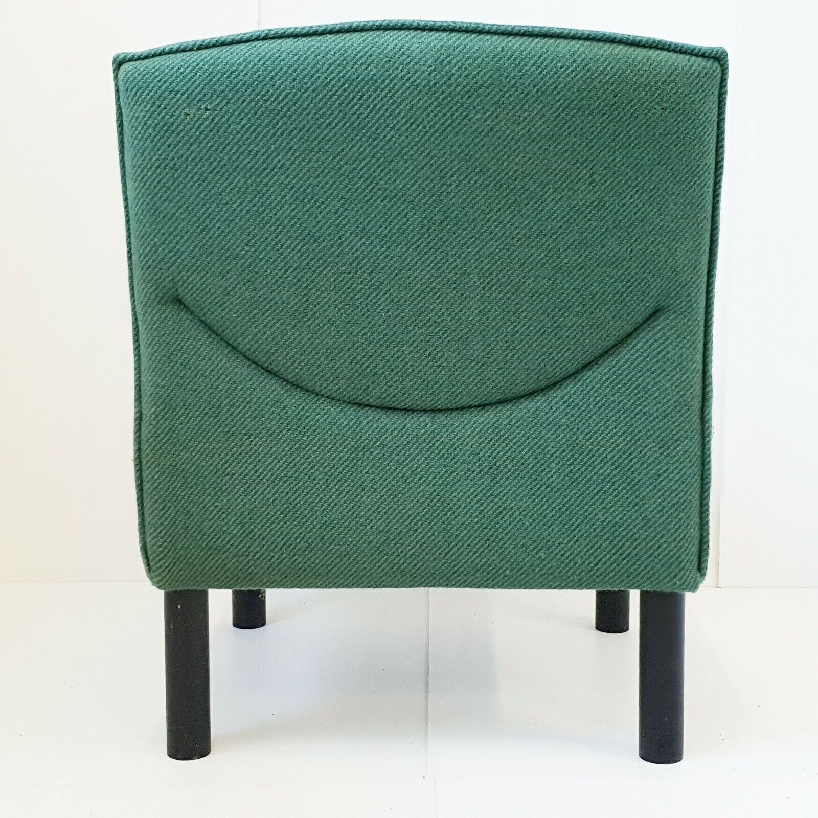 Chair Armchair Vintage 1980 In Wool & Steel 80s 1980s Model A photo furniture