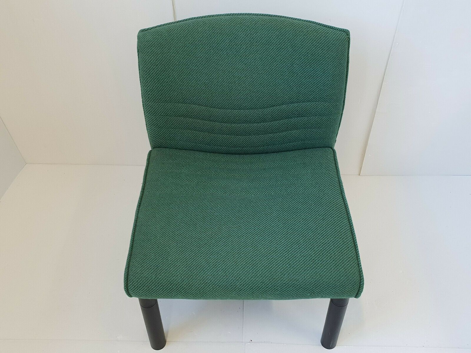 Chair Armchair Vintage 1980 In Wool & Steel 80s 1980s Model C photo 375.0
