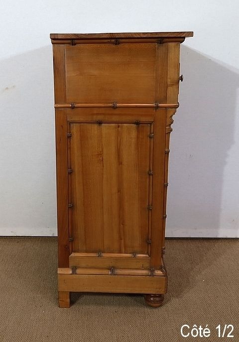 Furniture Small Cabinet In Solid Cherry, Bamboo Style, Art Nouveau, Period 1900 photo
