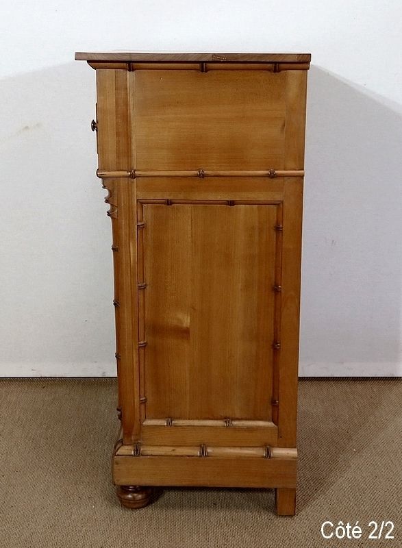 3265.1 Small Cabinet In Solid Cherry, Bamboo Style, Art Nouveau, Period 1900 photo