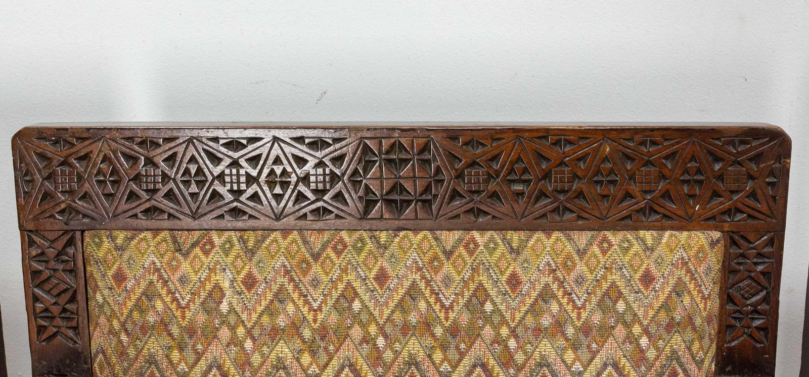 photo vinterior Four Moroccan Armchairs Art Deco Circa 1930 Carved Pine