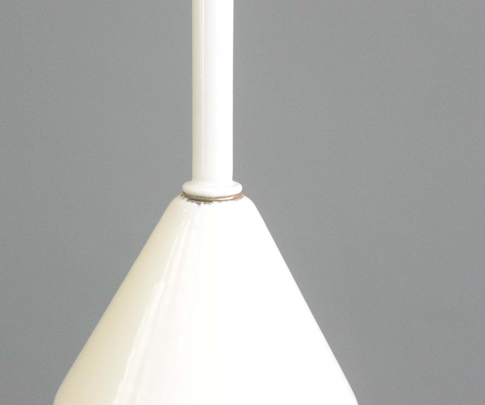 Conical Phillips Opaline Light Circa 1920s photo Lighting