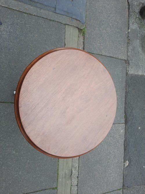 Victorian Cast Iron And Mahogany Garden Table photo furniture