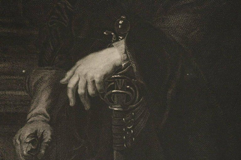 Steel Engraving Of The Portrait Of Peter Paul Rubens photo for sale