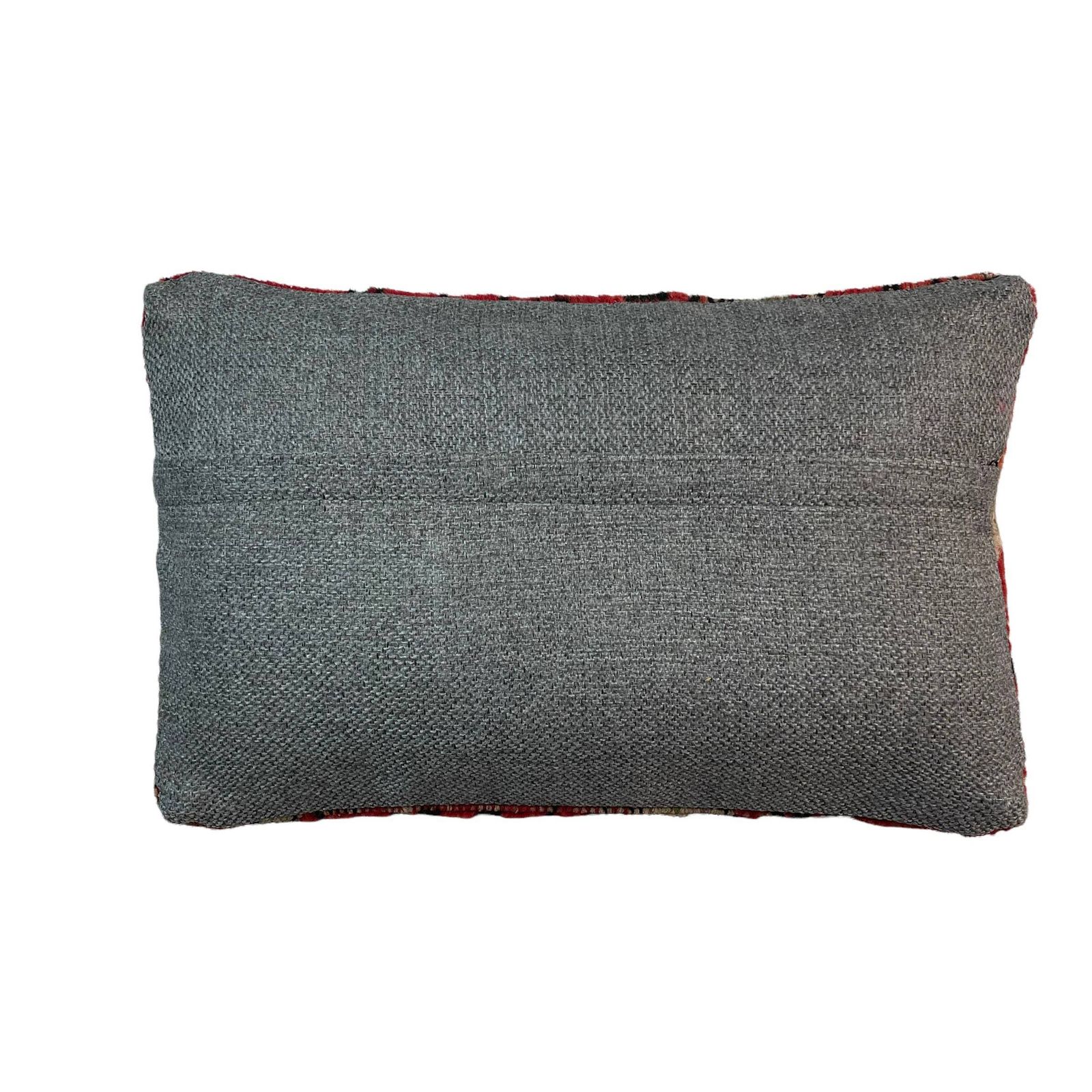 12'' X 20'' Vintage Hand Made Rug Cushion Cover, 30 X 50 Cm Decorative Rug Pillow Cover, Large Vintage Turkish Rug Cushion Cover photo for sale