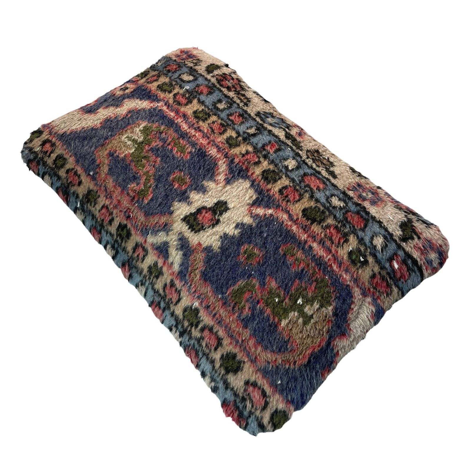 12'' X 20'' Vintage Hand Made Rug Cushion Cover, 30 X 50 Cm Decorative Rug Pillow Cover, Large Vintage Turkish Rug Cushion Cover photo furniture