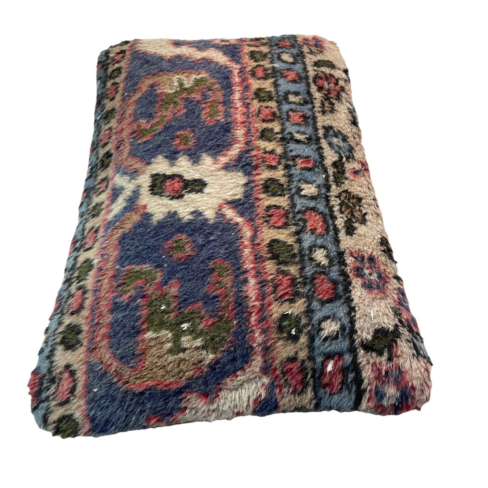 12'' X 20'' Vintage Hand Made Rug Cushion Cover, 30 X 50 Cm Decorative Rug Pillow Cover, Large Vintage Turkish Rug Cushion Cover photo Textiles