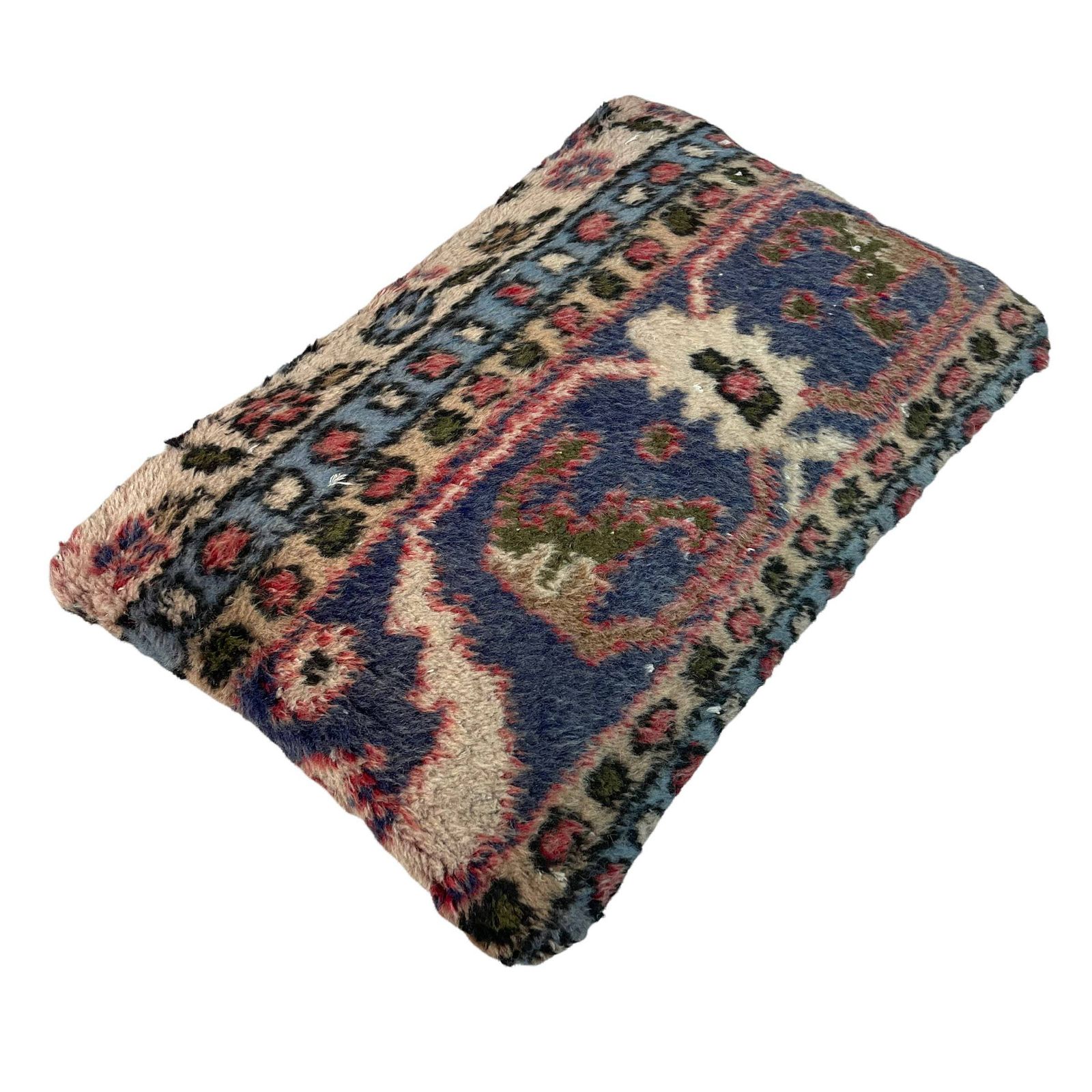 12'' X 20'' Vintage Hand Made Rug Cushion Cover, 30 X 50 Cm Decorative Rug Pillow Cover, Large Vintage Turkish Rug Cushion Cover photo 70.0