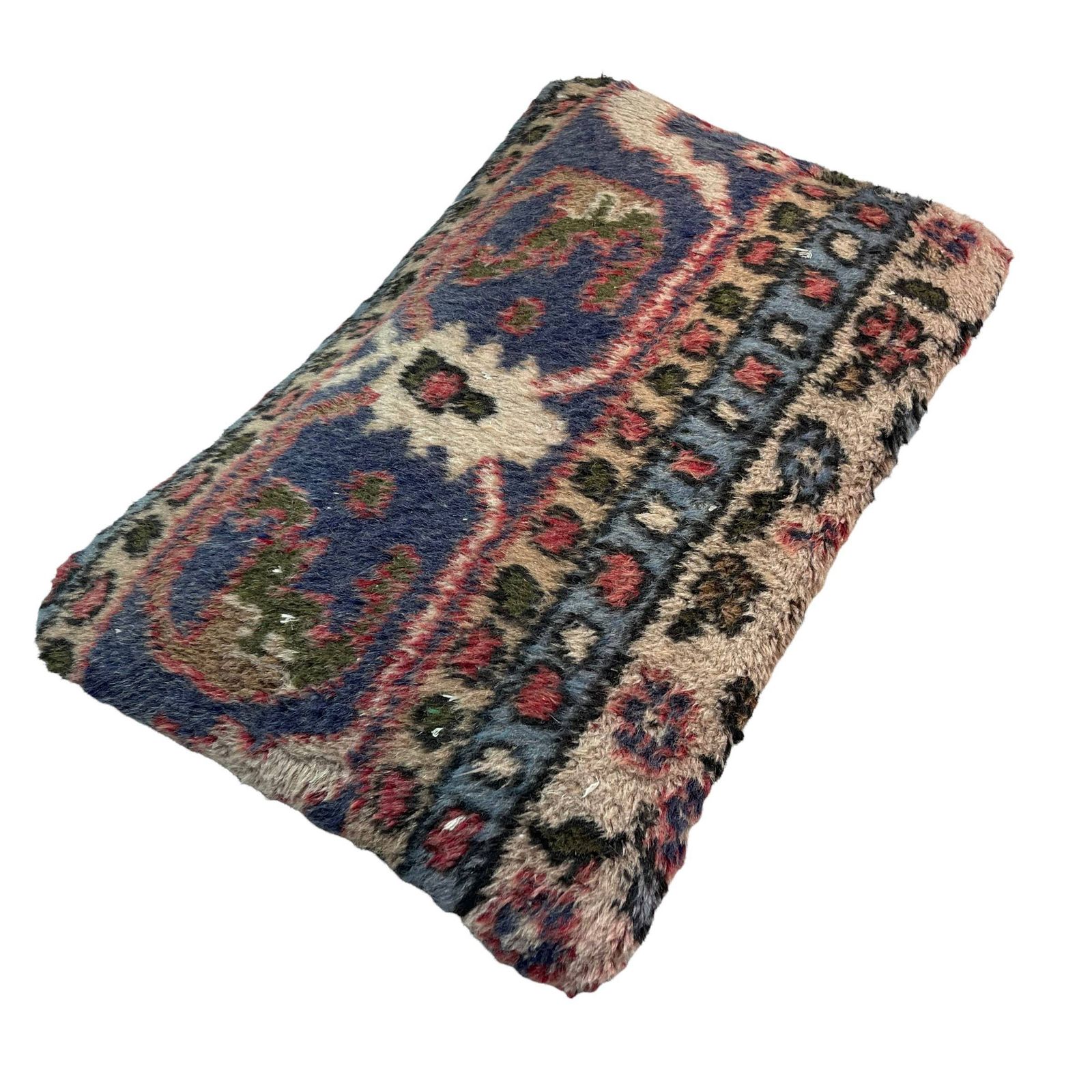 12'' X 20'' Vintage Hand Made Rug Cushion Cover, 30 X 50 Cm Decorative Rug Pillow Cover, Large Vintage Turkish Rug Cushion Cover photo vintage