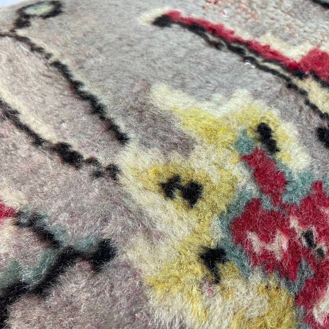 photo for sale 12'' X 20'' Vintage Hand Made Rug Cushion Cover, 30 X 50 Cm Decorative Rug Pillow Cover, Large Vintage Turkish Rug Cushion Cover