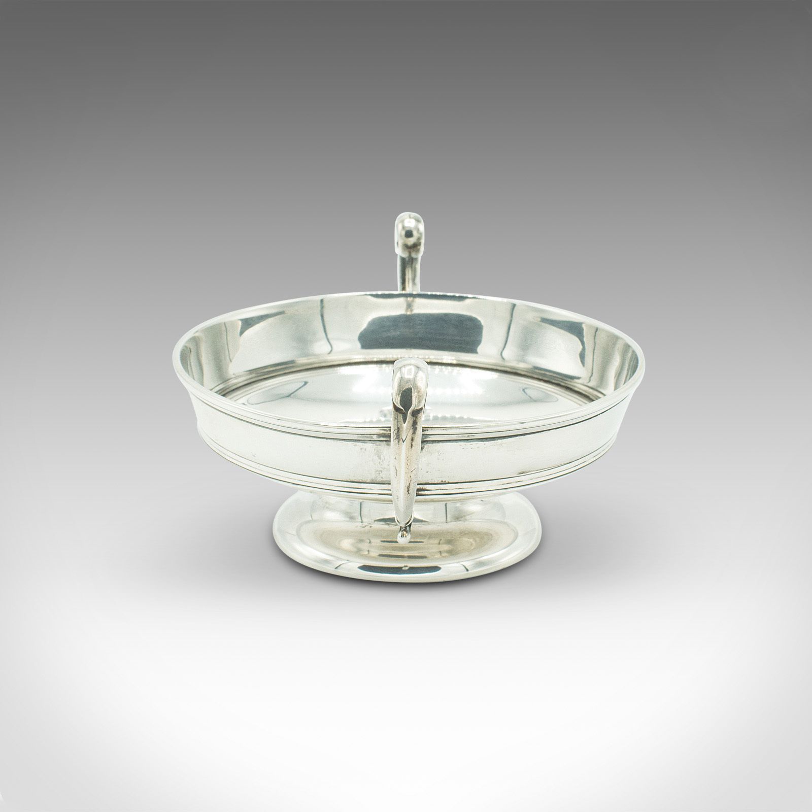 Pair Of Antique Bonbon Dishes, English, Sterling Silver, Serving Bowl photo for sale