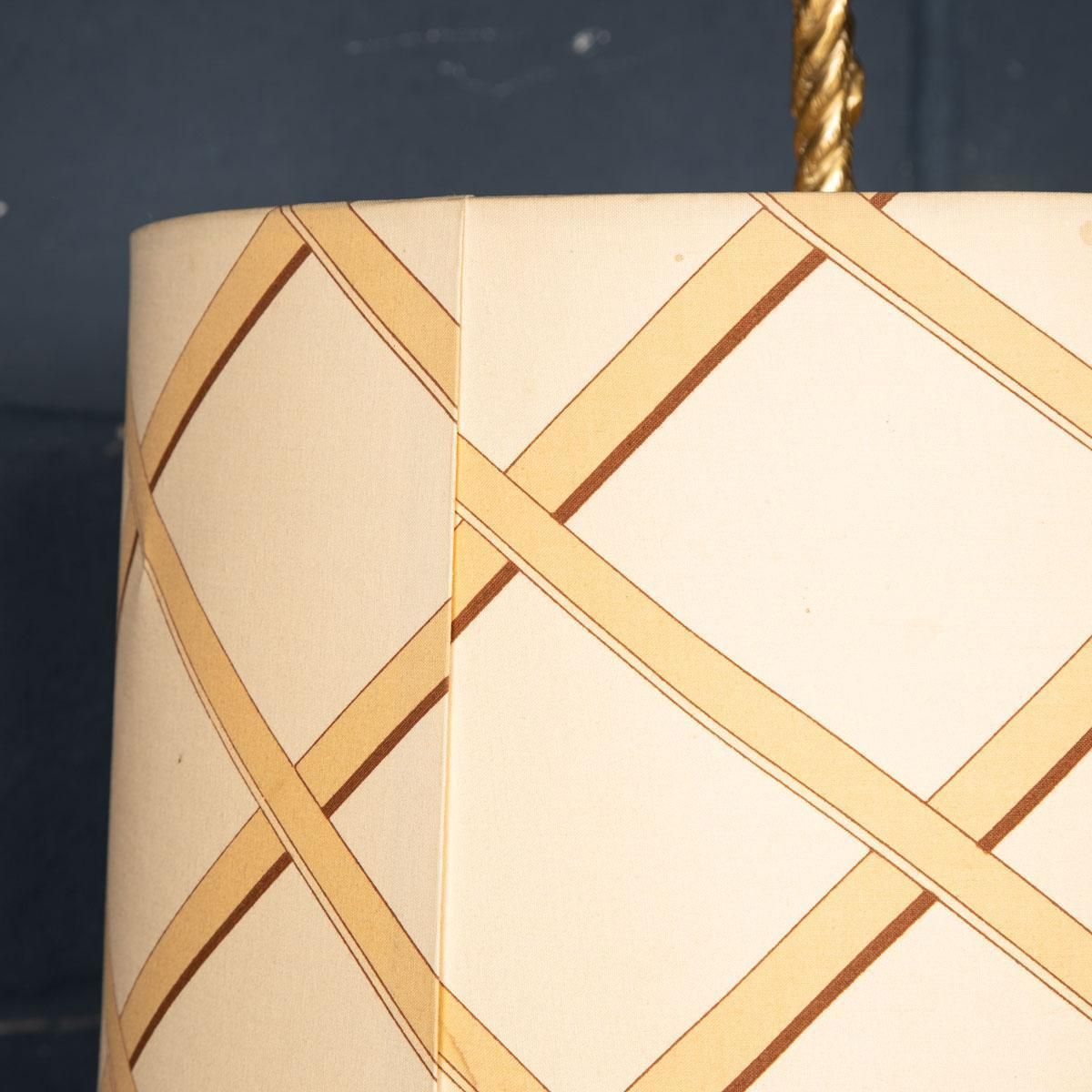 1195.0 20th Century Large Table Lamp With Original Shade Attributable To Gucci, C.1980 photo