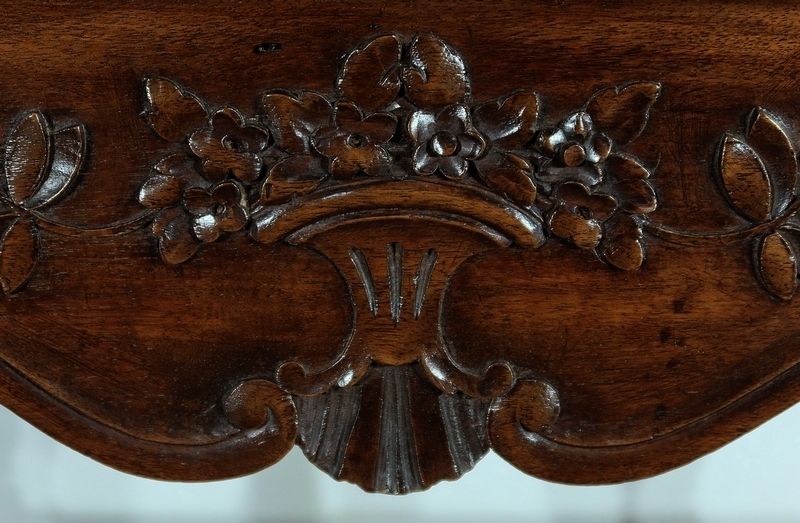 2966.4 French Provencal Kneader In Solid Walnut, 19th Century photo
