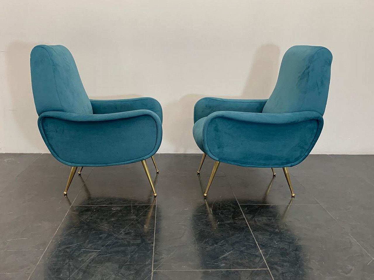 photo furniture Pair Of Armchairs Model Lady In The Style Of Marco Zanuso, 1950s