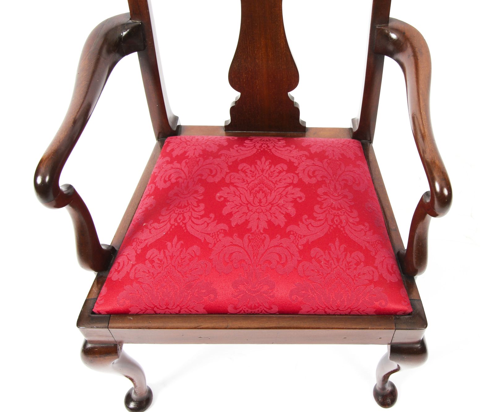 Antique Queen Anne Revival Mahogany Child's Chair   C1920 photo Furniture