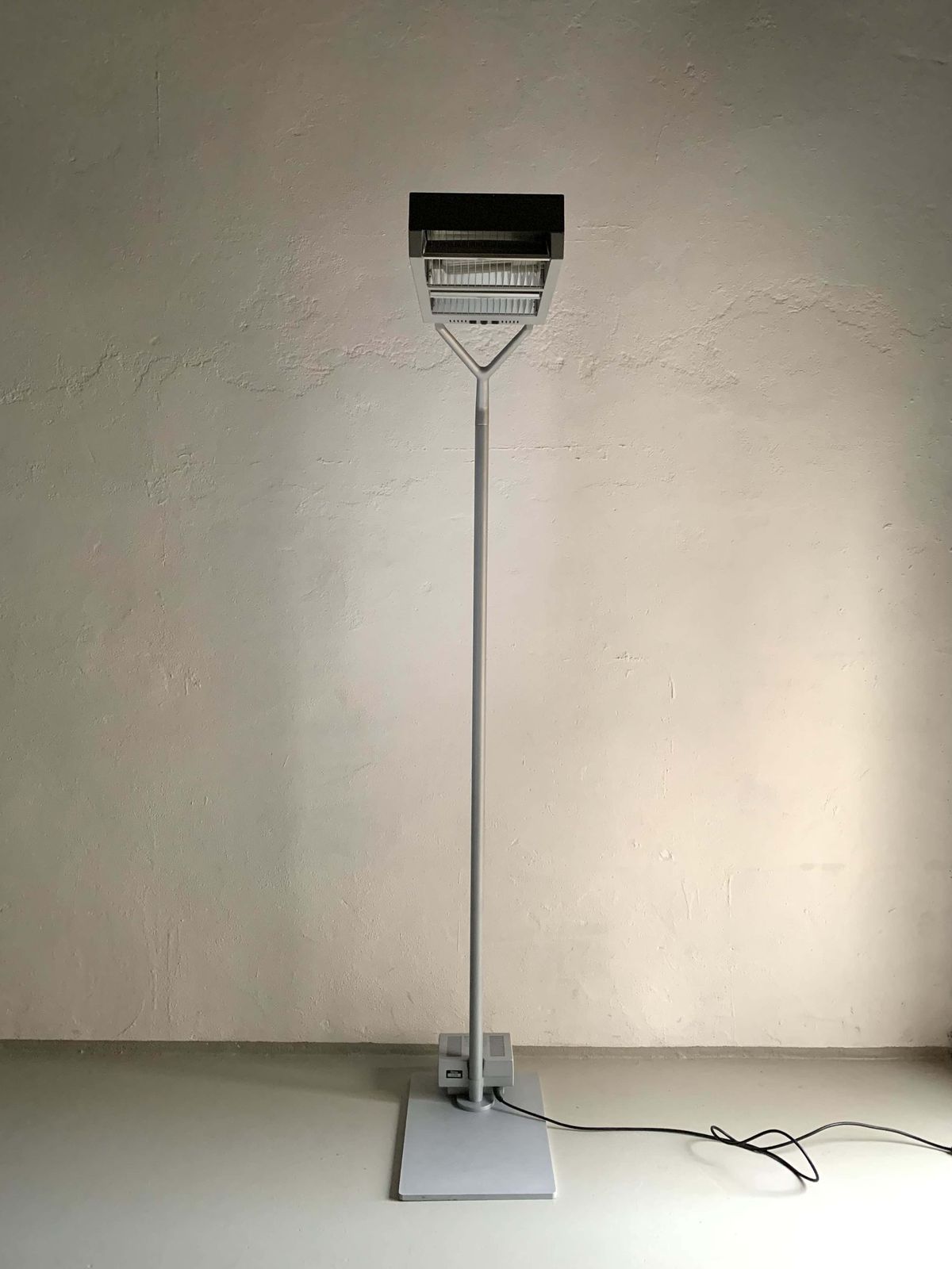 Gray Metal Floor Lamp/Glen Oliver Löw/Antonio Citterio/Ansorg/Germany/1994 photo furniture