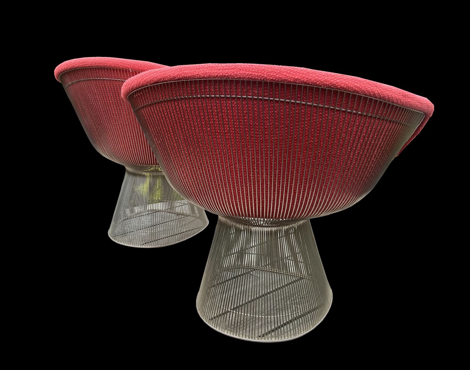 Pair Of Warren Platner Lounge Chairs For Knoll International. photo for sale