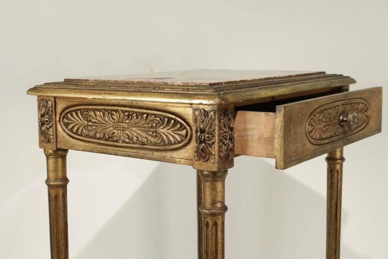 Elegant Console With A Centre Drawer In The Style Of Louis XVI photo vintage