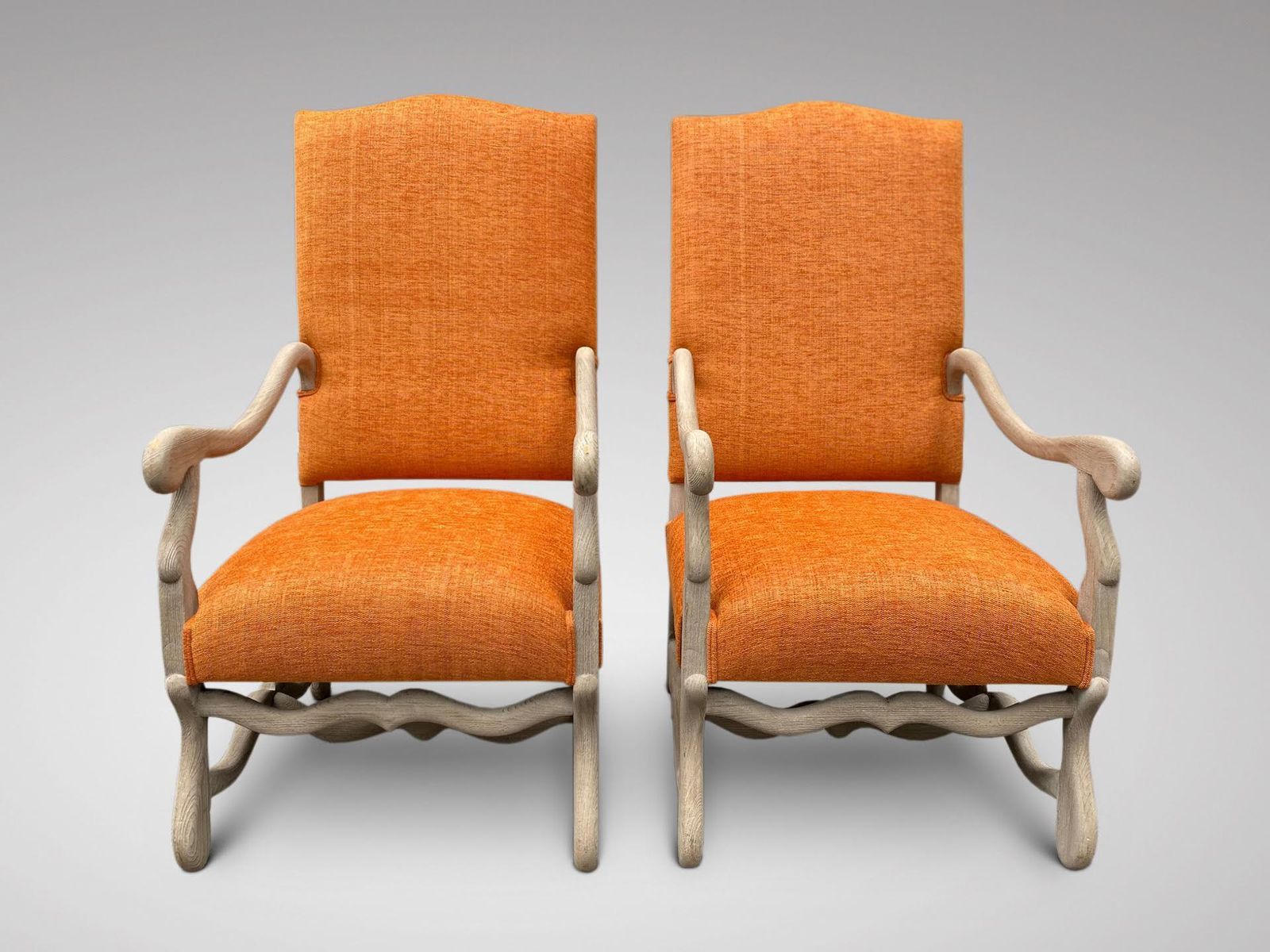 Pair Of 19th C French Walnut Armchairs photo 2160.0