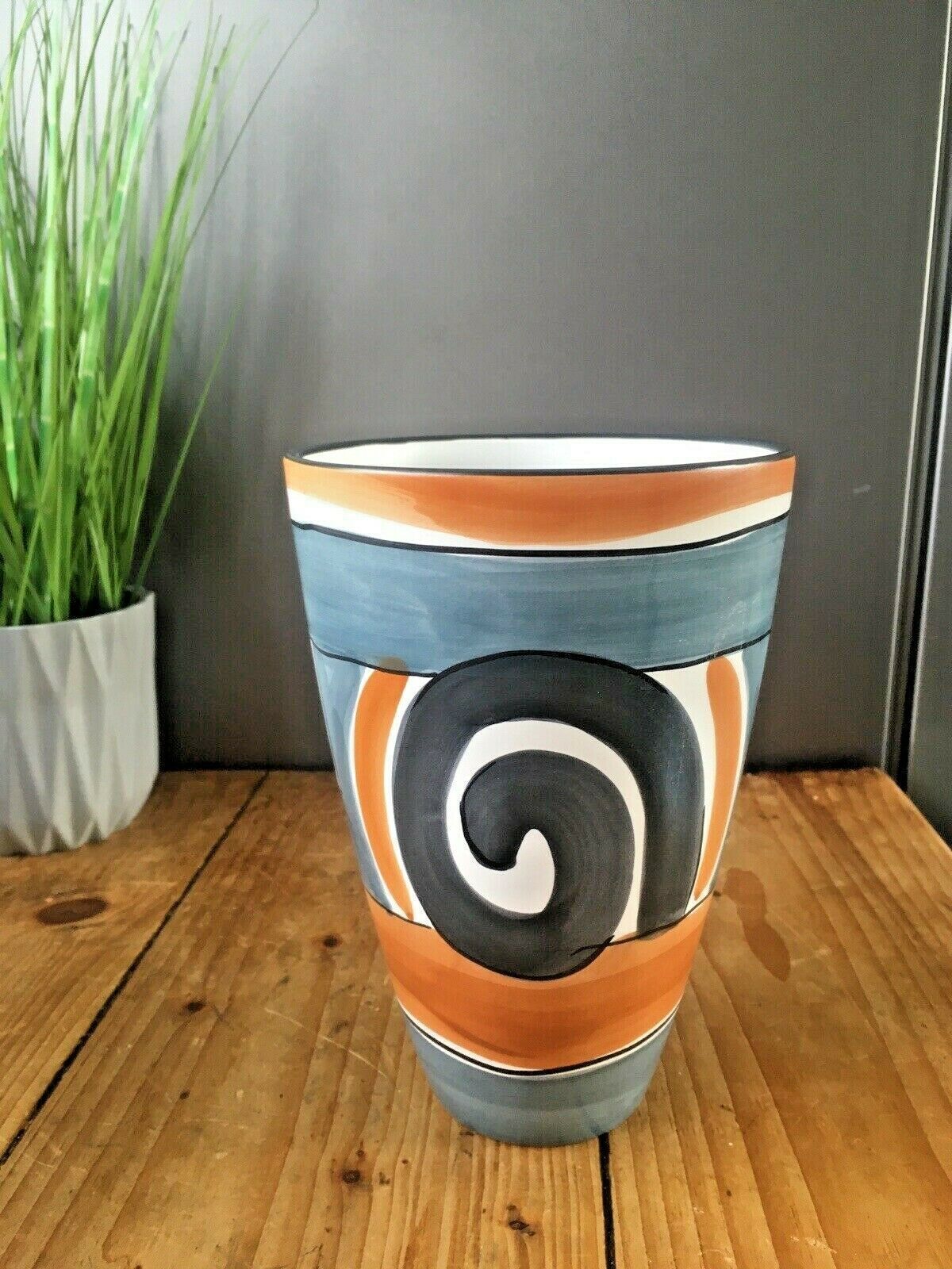 Unusual Mid Century Vase Abstract West German Italian Dutch  60's 70's Vintage photo for sale
