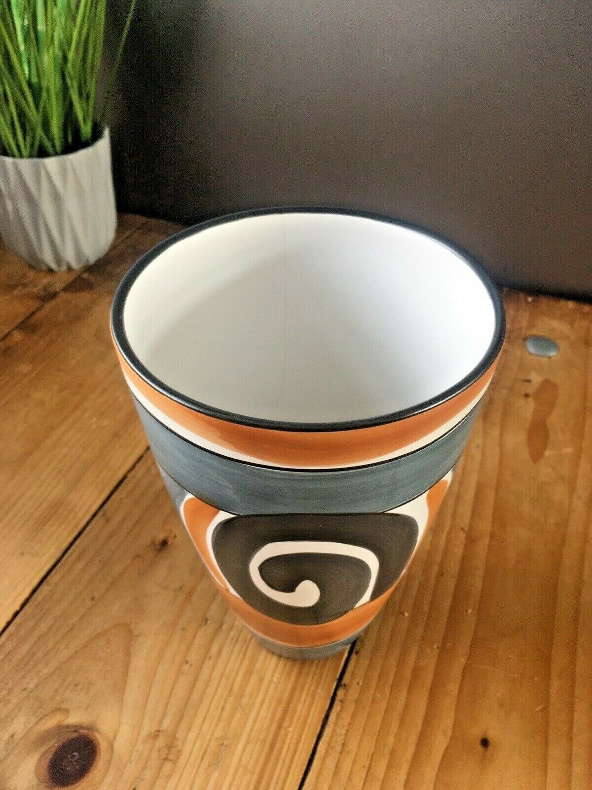 Home Decor Unusual Mid Century Vase Abstract West German Italian Dutch  60's 70's Vintage photo