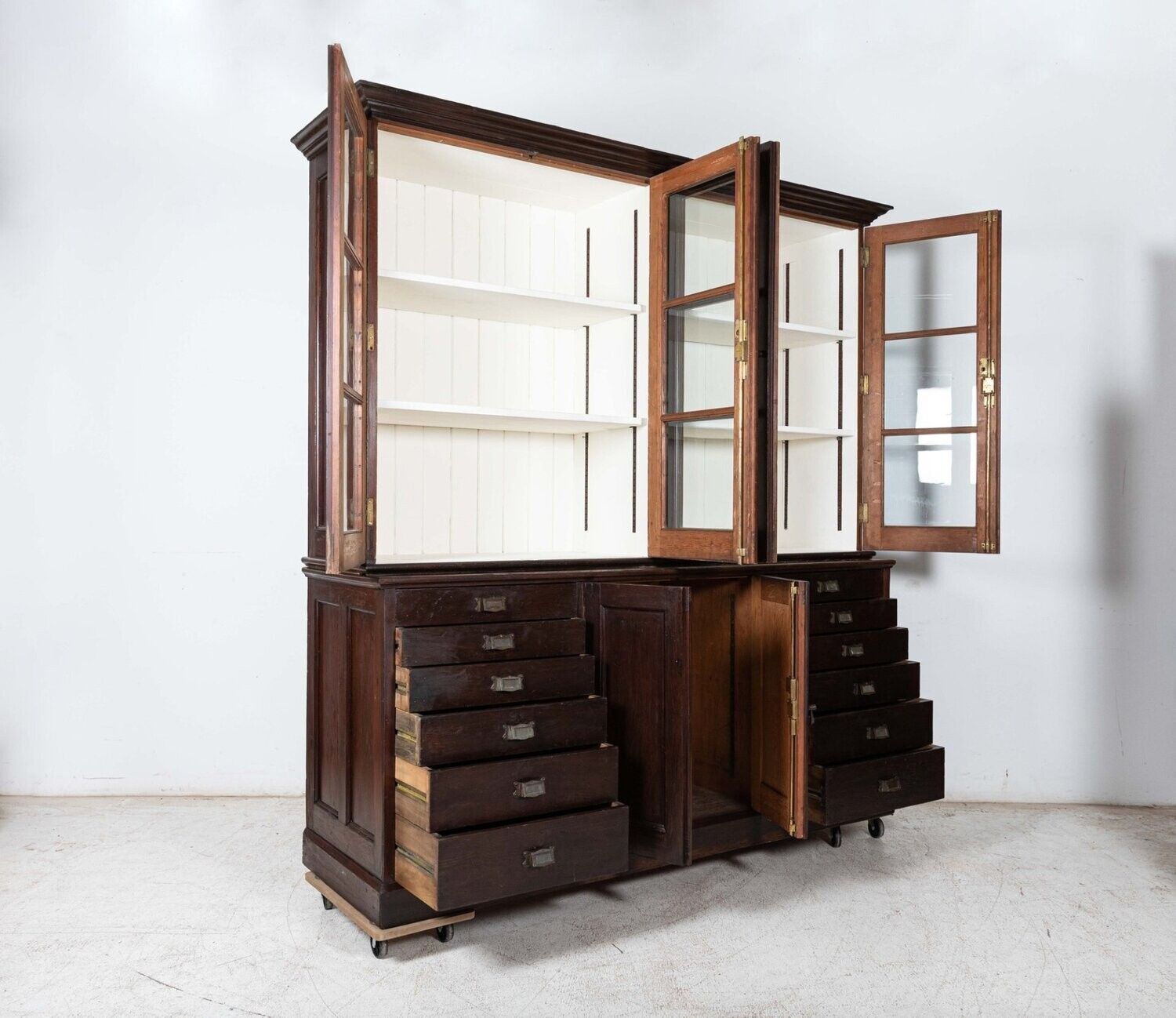 Large 19thc English Specimen Display Cabinet  Bookcase photo buy