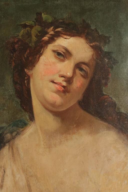 Elegant Portrait Of The 19th Century Representing A Romantic Pose Of A Woman photo Art