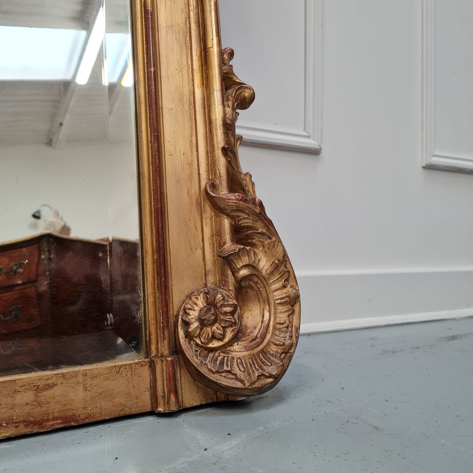 Fine Antique Gilded French Mirror C1880 Free Delivery photo Home Decor
