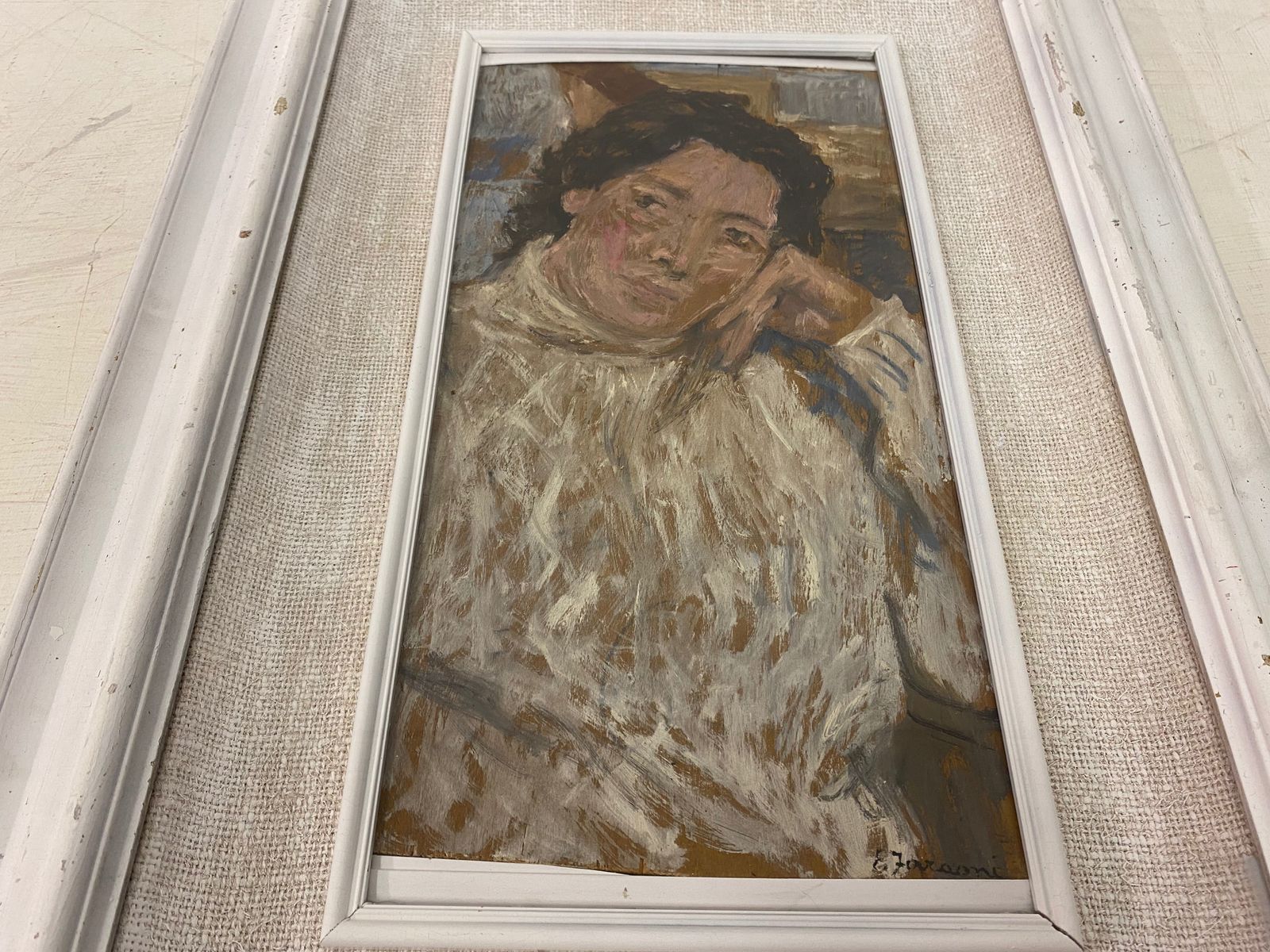 1970s Italian Portrait Painting photo 495.0