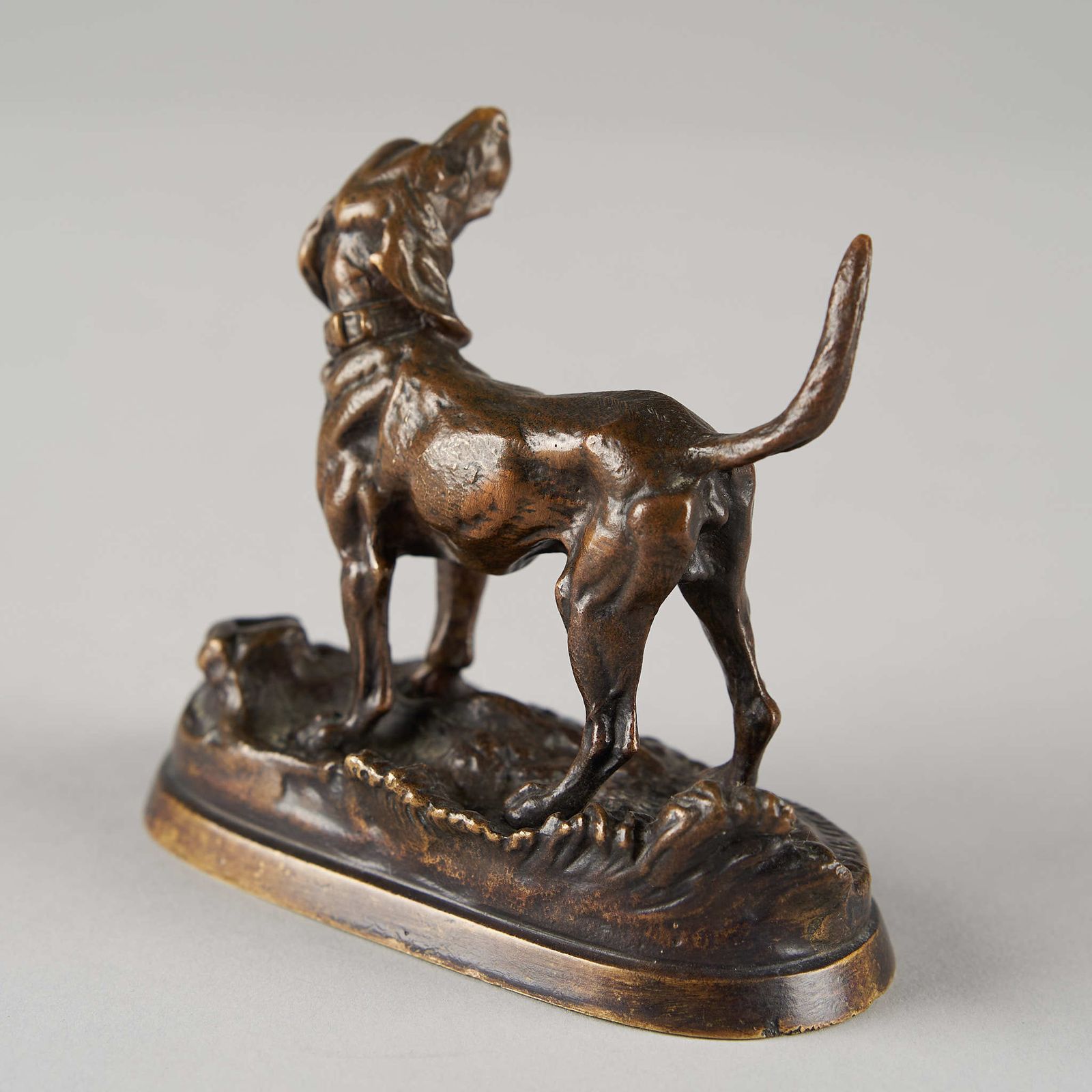 19th Century French Bronze Sculpture Of A Dog, Signed Dubucand photo for sale