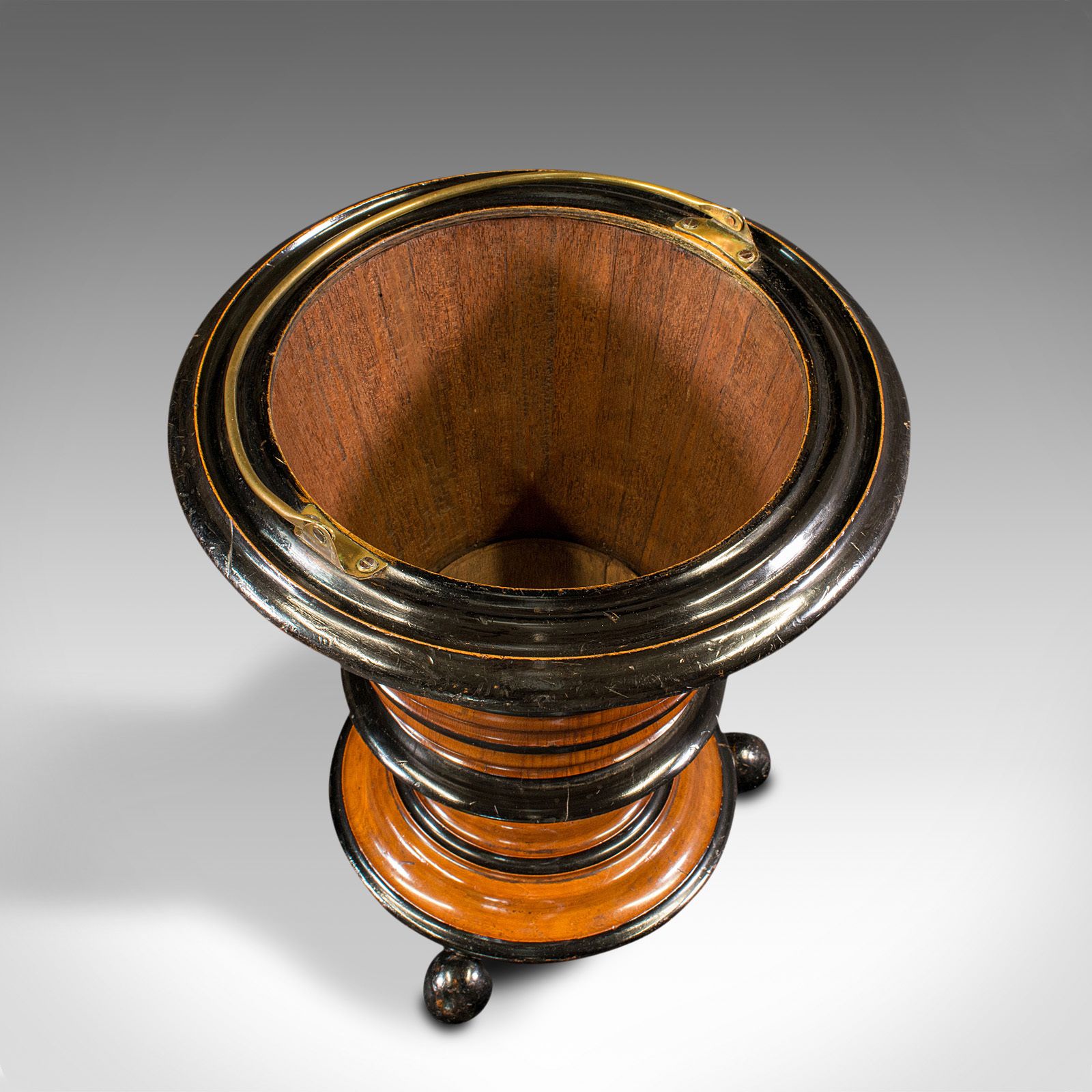 Antique Fireside Store, Dutch, Walnut, Jardiniere, Log Bin, C.1900 photo furniture