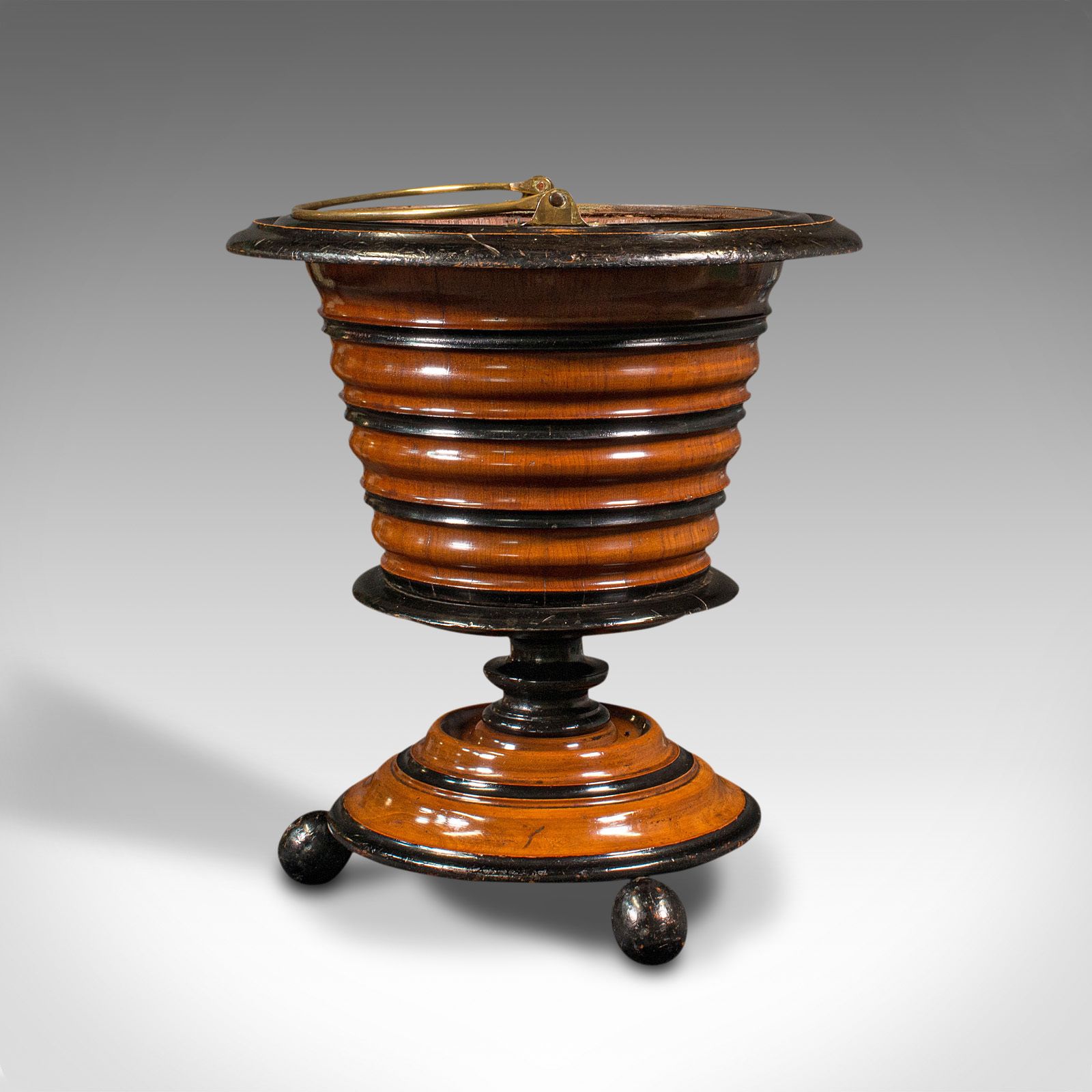 Antique Fireside Store, Dutch, Walnut, Jardiniere, Log Bin, C.1900 photo vinterior