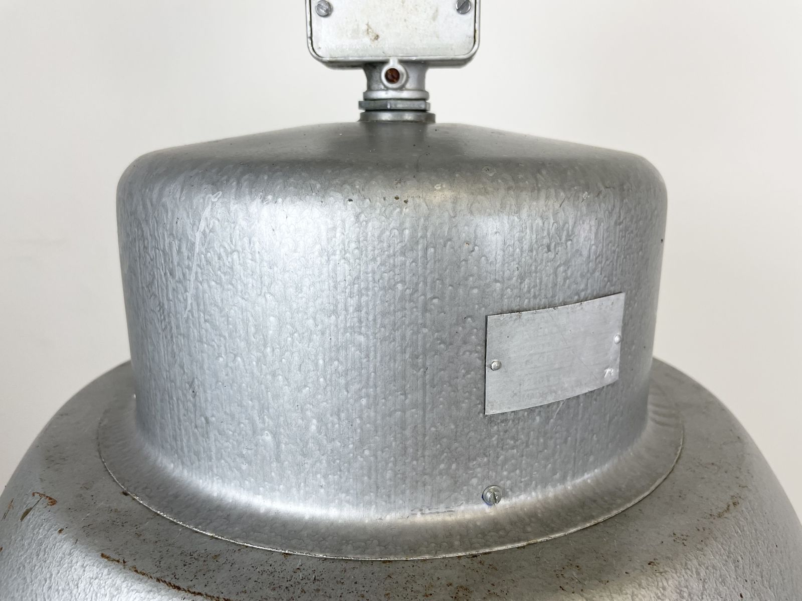 Industrial Polish Factory Pendant Lamp From Mesko, 1970s, 2x photo 219.0