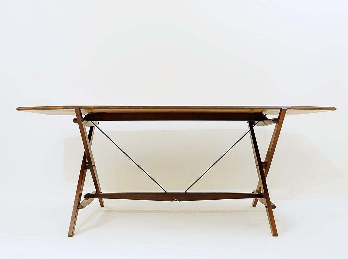 Mid Century Modern Tl2 Cavalletto Desk/Dining Table By Franco Albini For Poggi photo for sale