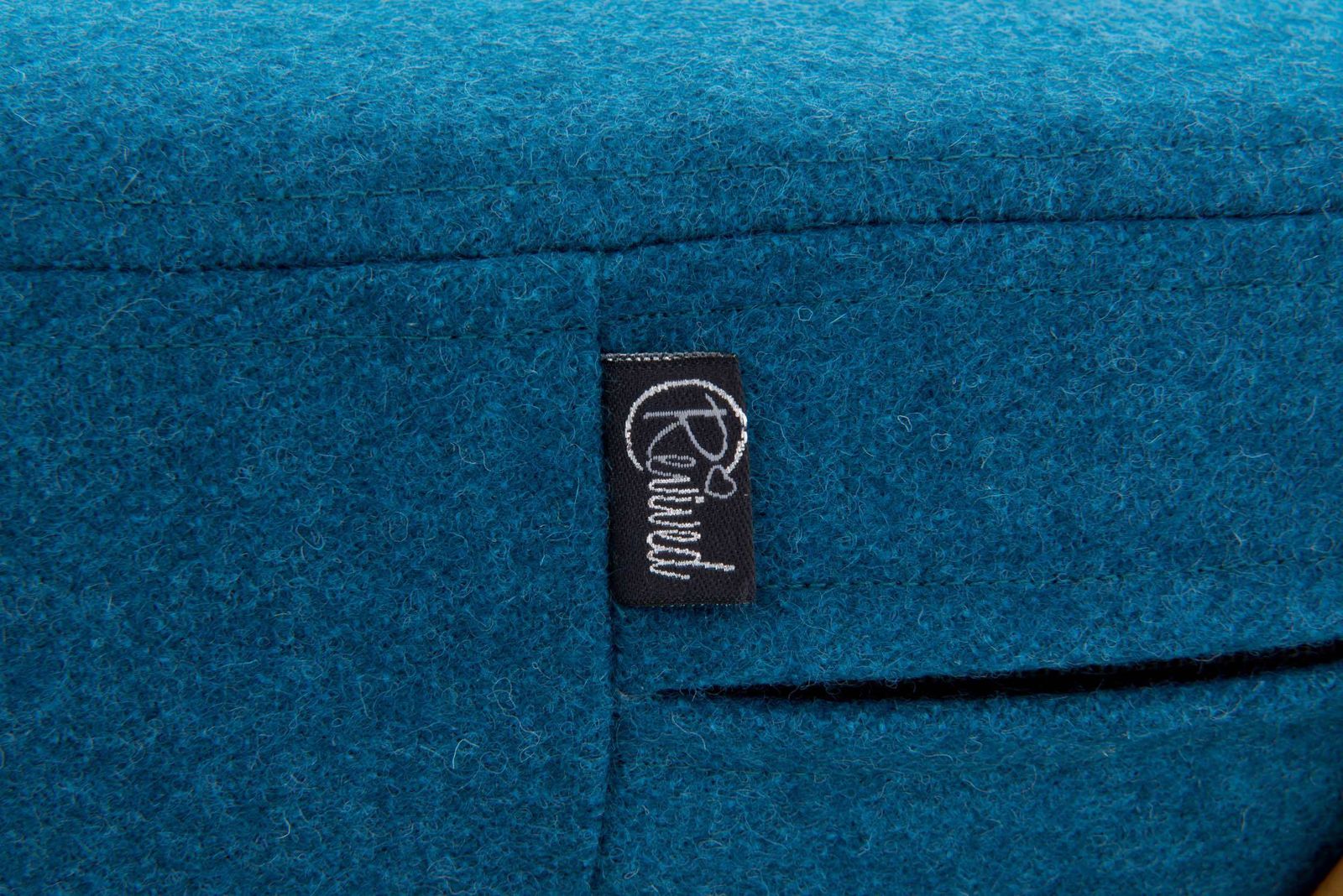 Ercol Jubilee Chair, Teal Wool With Timorous Beasties Storm Blotch Velvet Cushions photo Furniture