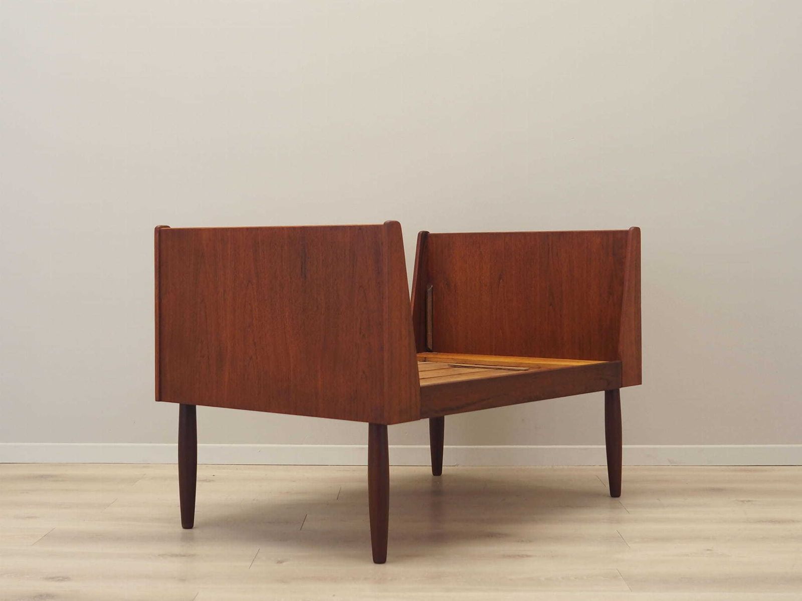 Teak Bed, Danish Design, 1970s, Manufactured In Denmark photo for sale