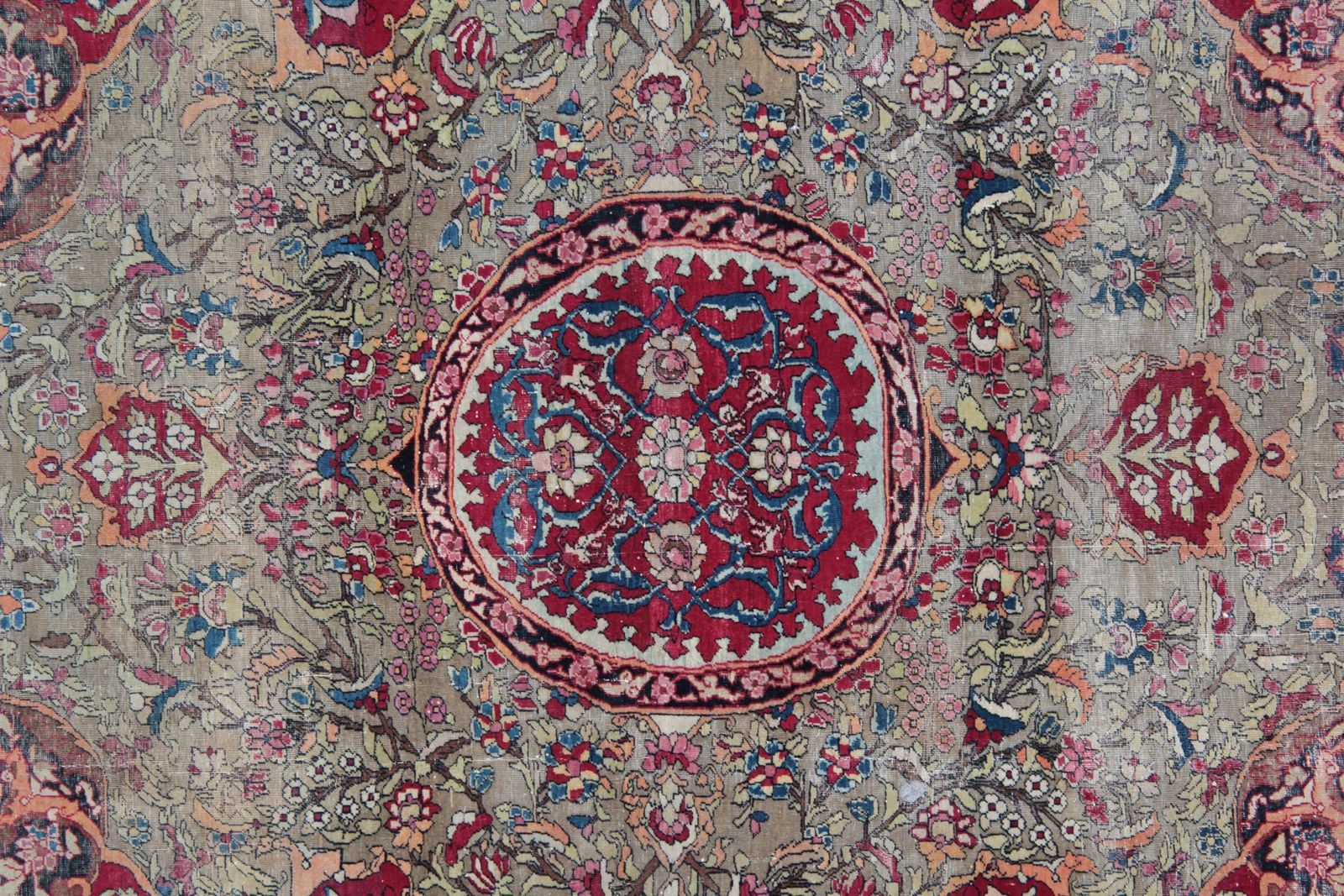 Traditional Antique Rugs Handknotted Oriental Area Green Wool Carpet photo Textiles