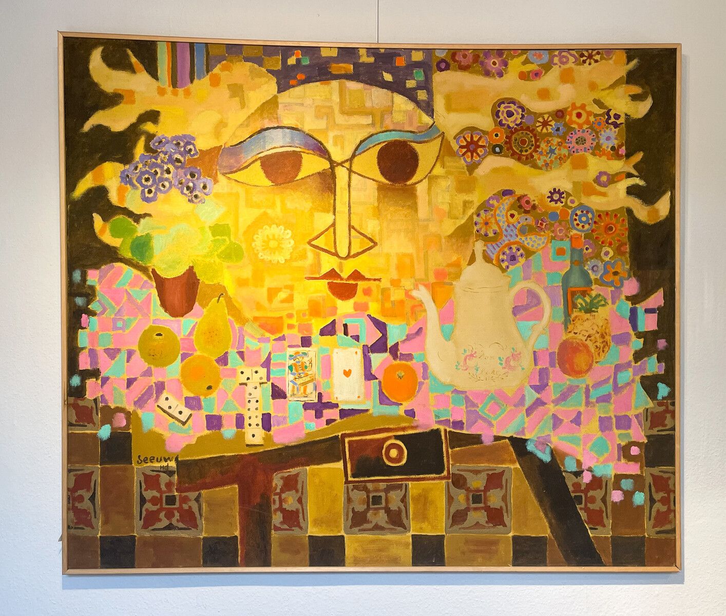 Sun Painting By Jos Seeuws, 1970s