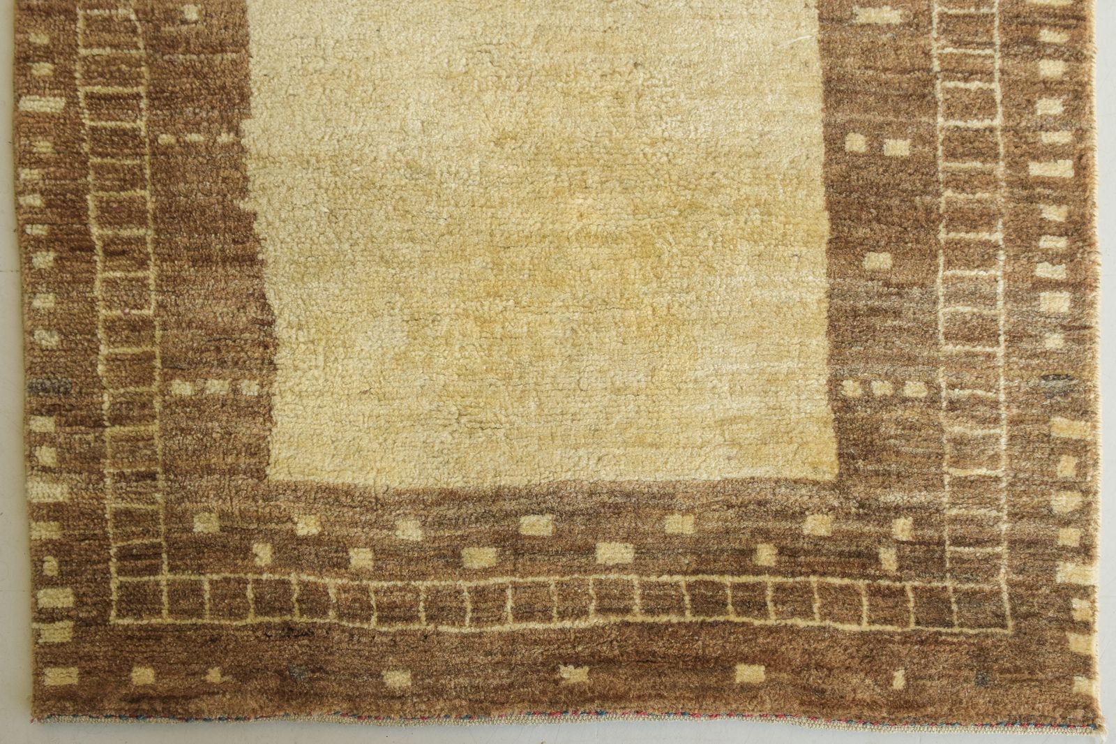 Modernistisch Handgeweven Beige Vloerkleed, Midden 20e Eeuw photo 882.0