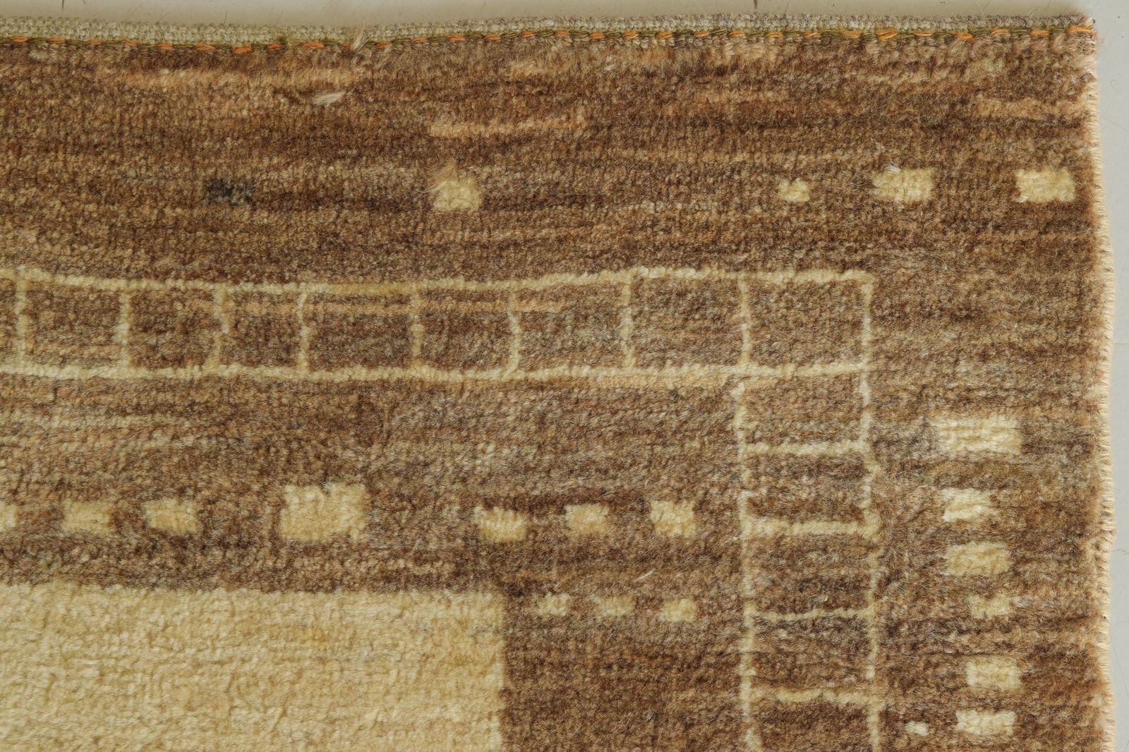 Modernist Handwoven Beige Rug, Mid 20th Century photo buy