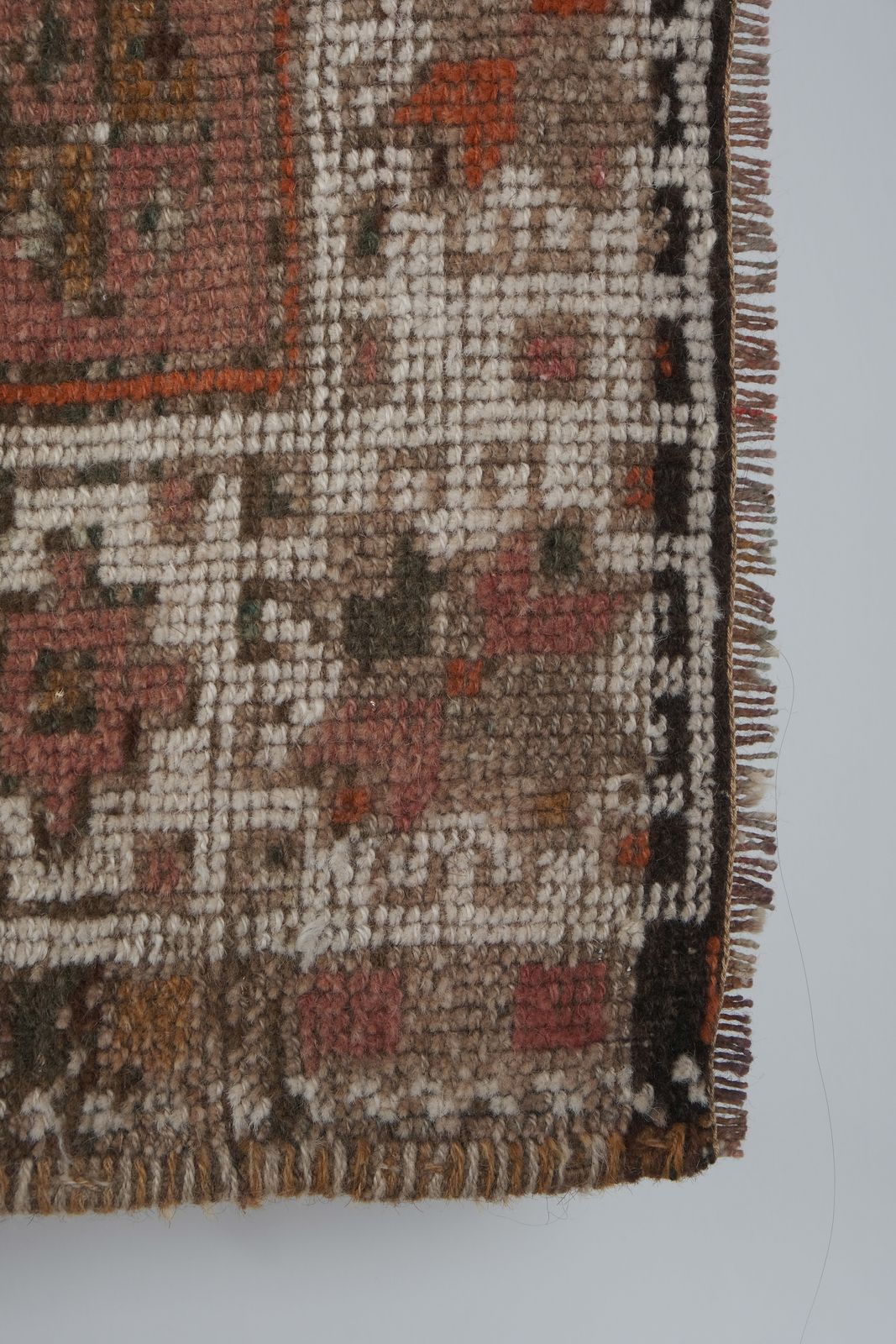 Kurdish Hand Knotted Distressed Tribal Runner 4'4'' X 8'7'' photo for sale