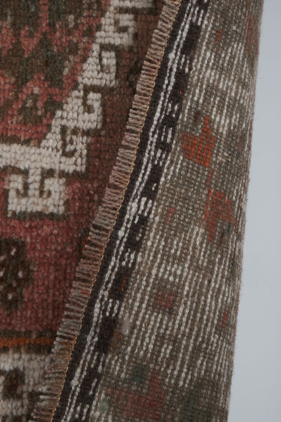 Kurdish Hand Knotted Distressed Tribal Runner 4'4'' X 8'7'' photo Textiles