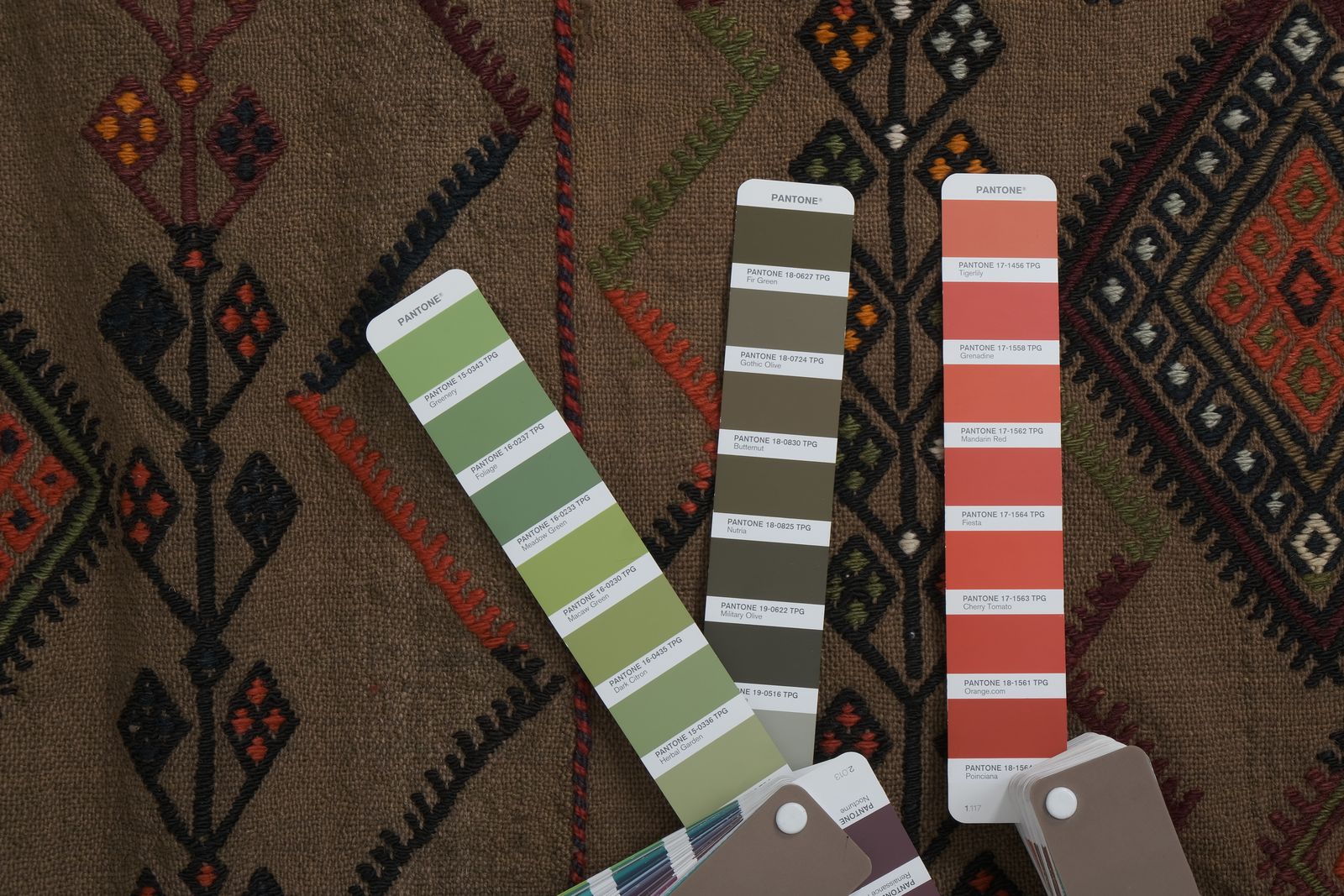 photo for sale 1980s Vintage Turkish Kilim Flat Weave Area Rug 5'3'' X 6'1''