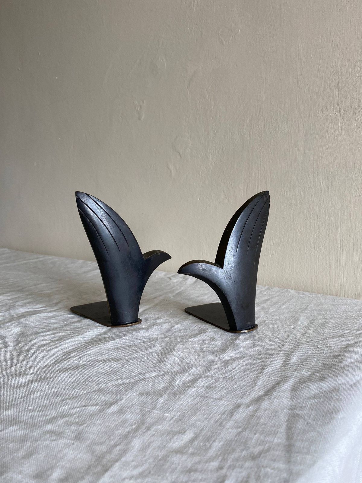 Richard Rohac Pair Of Bronze Bookends, Mid Century C.1950s, Austria photo for sale
